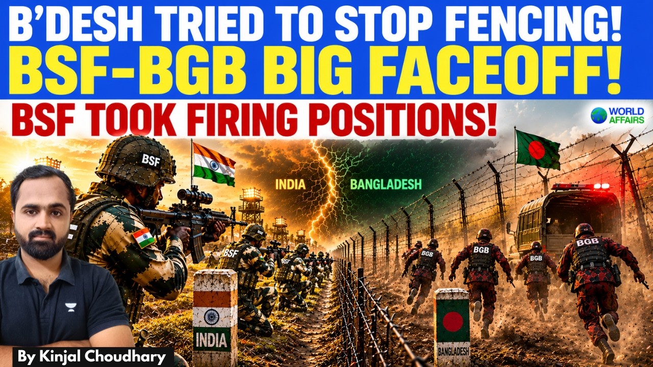Bangladesh Tried To Stop India's Border Fencing - BSF Took Firing Positions, BGB Retreated! | Kinjal