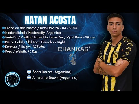 Natan Acosta #4 // Lateral - Extremo / Side - Winger // Almirante Brown 2025