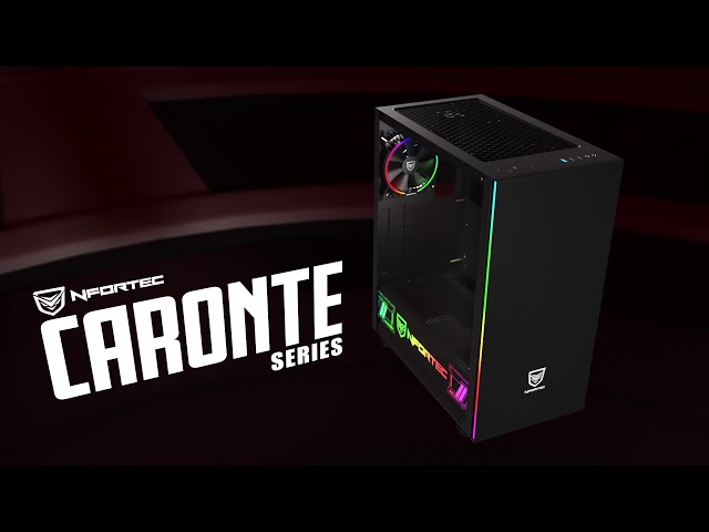 Nfortec Caronte Pro Cristal Templado USB 3.0 RGB Negro video