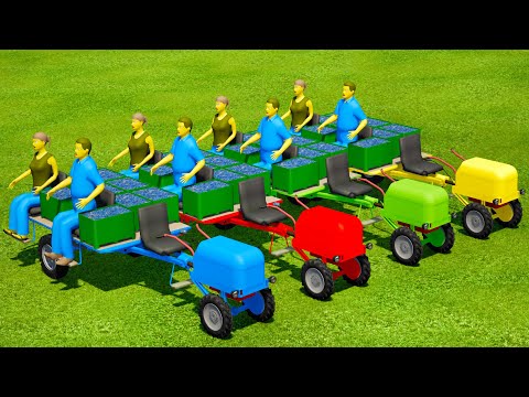 TRANSPORTING, HARVESTING & LOAD GRAPE WITH VERY SMALL TRACTORS - Farming Simulator 22