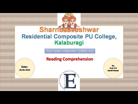 PUC I YEAR: READING SKILLS: SKIMMING AND SCANNING