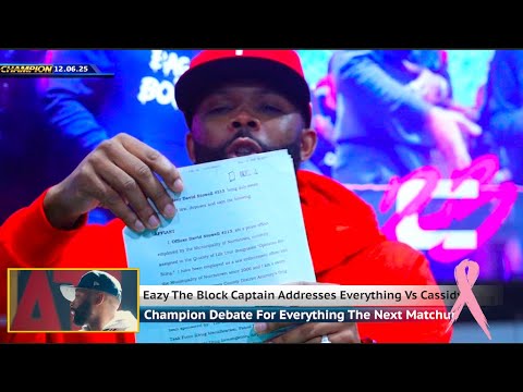 EAZY RESPONDS TO CASSIDY SAYING $2500 BAIL - PART 3