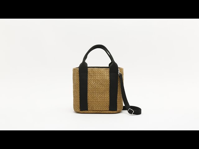Vídeo relacionado con MISAKO Dapri bolso de hombro efecto rafia ED. Mujer - Dapri Natural 22x33x11cm