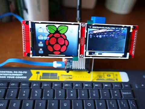 Nanopi Neo playing youtube video in dual screen ili9341 tft lcd desktop