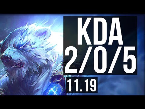 VOLIBEAR vs EKKO (JUNGLE) | 2/0/5, 600+ games | NA Master | v11.19