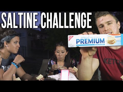 Saltine Cracker Challenge Showdown! | ChelseaLifts, Josie Mai, O2B & LP!