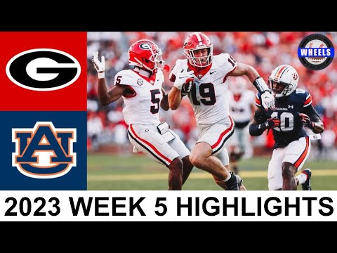 #1 Georgia vs Auburn Highlights | College Football Week 5 | 2023 College Football Highlights