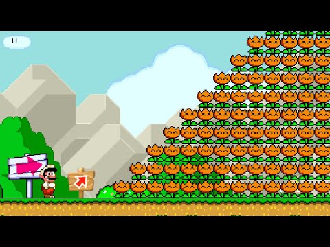 Can Mario Collect 999 Fire Flowers in Super Mario World (Mario Multiverse) ?