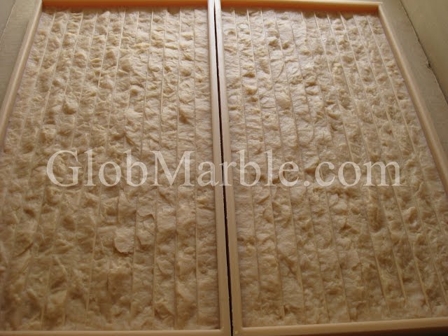 How to cast concrete stone with premixed concrete. GlobMarble stone mold LS 1301