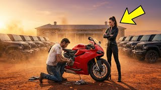 ELA FINGIU ESTAR COM A MOTO QUEBRADA PARA TESTAR O FAZENDEIRO POBRE... O QUE ELA VIU A FEZ TRAIR...