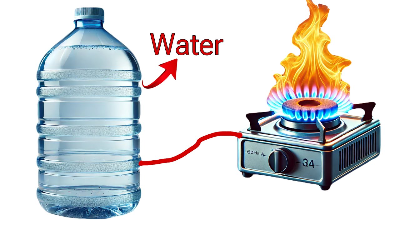 I turn Water into a Free Lifetime Cooking Gas, Free Gas