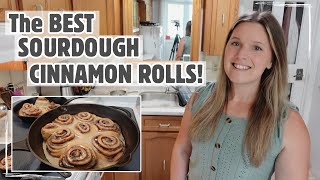 SOURDOUGH CINNAMON ROLLS! | EASY, DELICIOUS RECIPE | STEP BY STEP