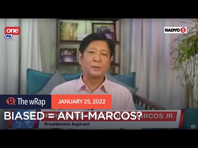 Marcos: Anti-Marcoses biased, talk on Martial Law a waste of time