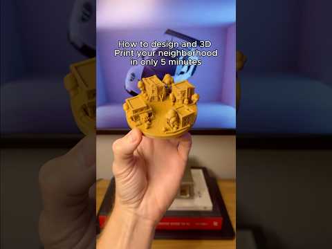 3D Print your neighborhood with 5 minutes of work