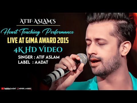 Atif Aslam's Heart Touching Performance Live At Gima Award 2015 || 4K HD Video || AADAT ||