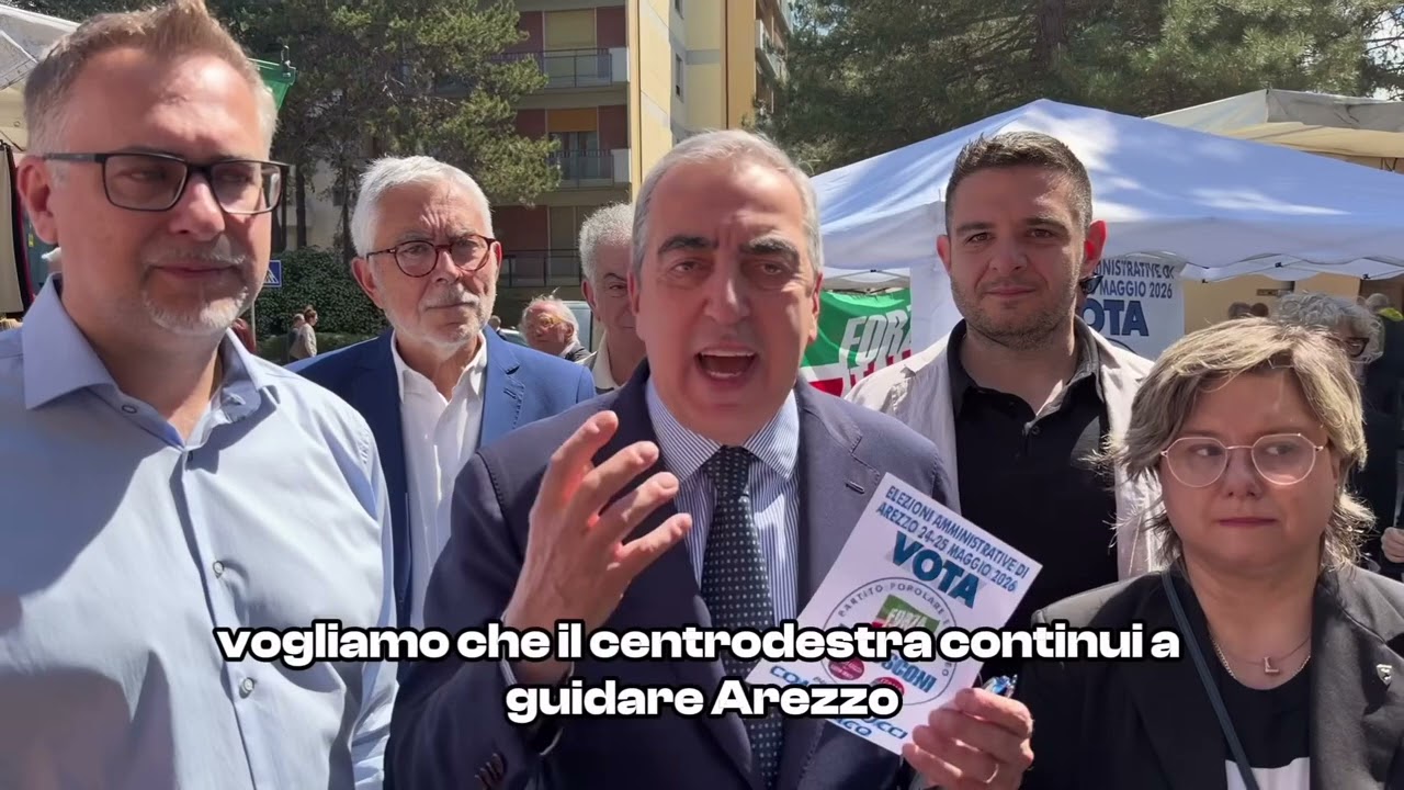GASPARRI: "CENTRODESTRA UNITO AD AREZZO: ESPERIENZA E FORZE CIVICHE PER IL FUTURO"