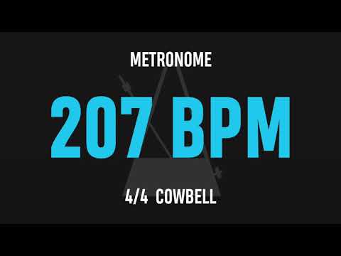 207 BPM 4/4 - Best Metronome (Cowbell)