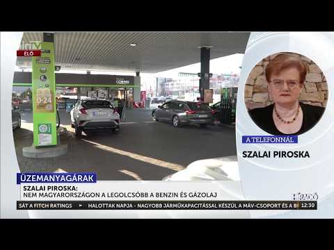 Szalai Piroska: Nem Magyarországon a legolcsóbb a benzin és a gázolaj - HírTV