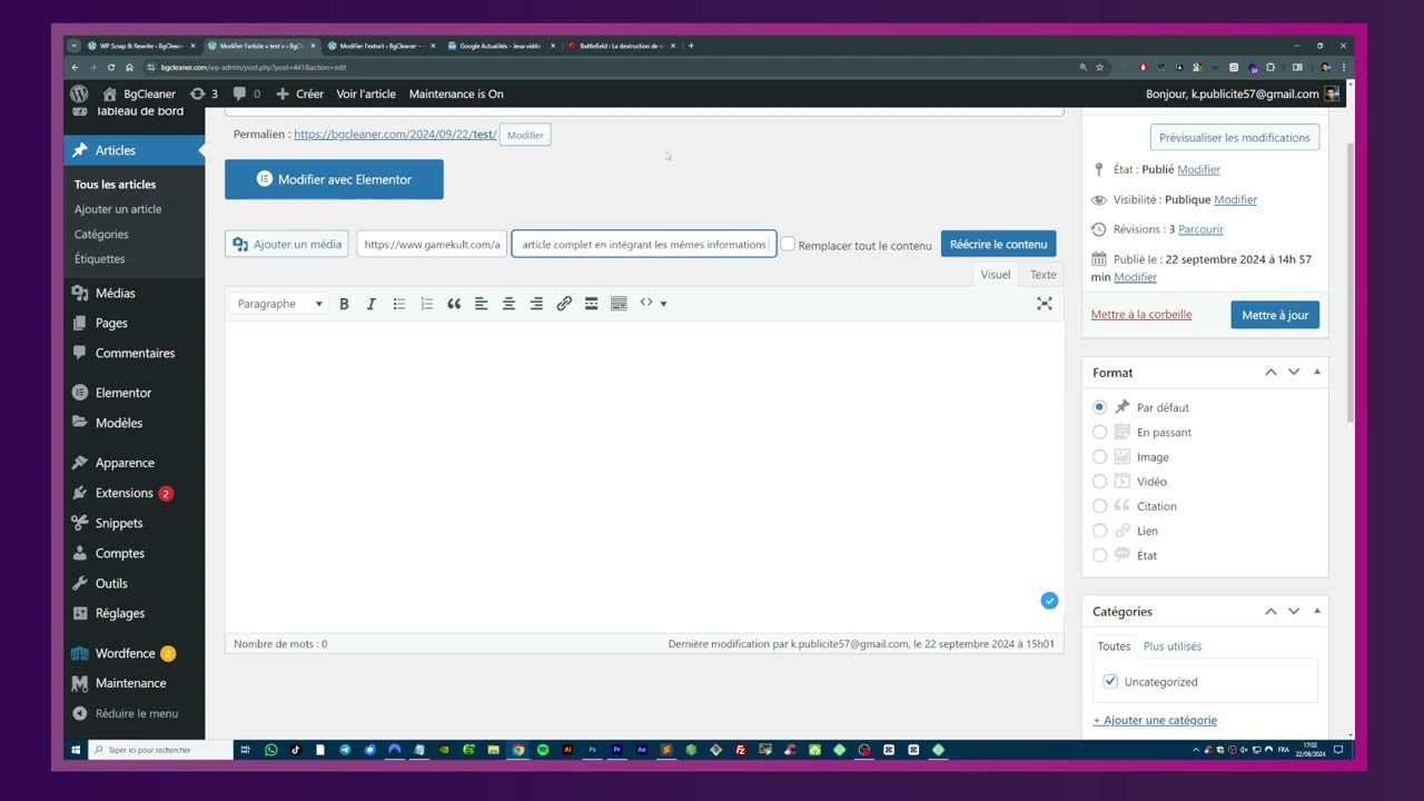 Voir le tutoriel
