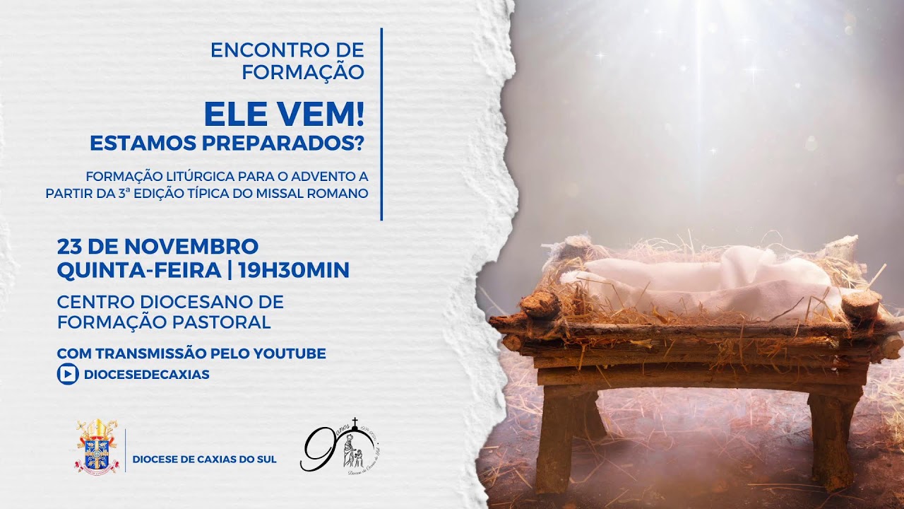 Foto de capa da notícia "Ele vem! Estamos preparados?" | Formação Litúrgica para o Tempo do Advento