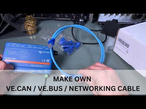 Make  VE.Bus / VE.Can / Ethernet cable for Victron Energy products using RJ45 plugs (straight 8P8C)