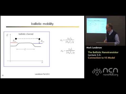 nanoHUB-U Nanoscale Transistors L3.5: The Ballistic Nanotransistor - Connection to VS Model