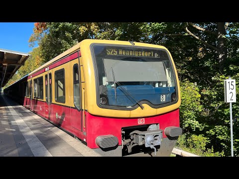 S-Bahn Berlin S25 Mitfahrt in der 482 268-0 von Berlin-Heiligensee nach Hennigsdorf
