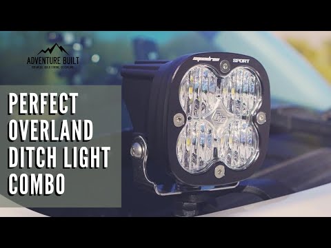 Perfect OVERLAND Combo...BAJA DESIGNS Squadron/CALI RAISED Ditch Light Bracket/5th Gen 4Runner