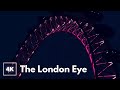 Rainy City - 4K - The London Eye in Rainy Weather, Night Drive London