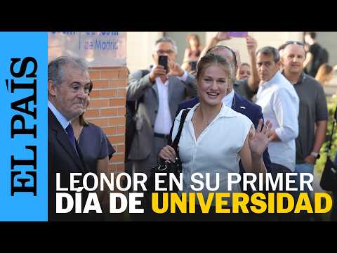 Así ha llegado la princesa Leonor a su primer día de universidad en Madrid