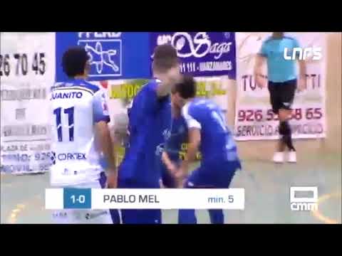 Gol Pablo Mel (1-0) Manzanares FS - Bisontes Castellón. J5, 2Div. LNFS