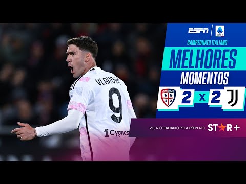 Gols e lances de Cagliari x Juventus