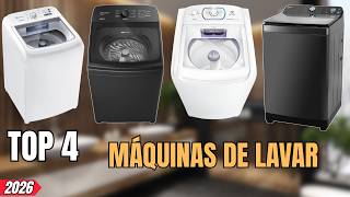 TOP 4 MELHORES MÁQUINAS de LAVAR ROUPA em 2026 | Electrolux, Brastemp ou Philco? QUAL COMPRAR?