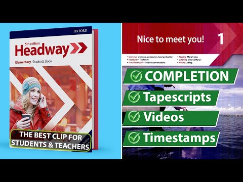 New Headway Elementary 5th Edition - Unit 1:  Nice to meet you! || Student's Book