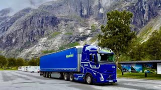 POV Driving Volvo Aero FH540 - Norway, Voll E136