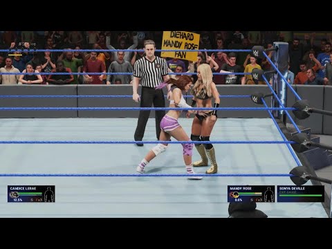 WWE 2K19 Candice Lerae Vs Mandy Rose