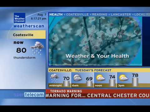 Weatherscan Local during Severe Weather Outbreak (Beta 2.0) - Philadelphia Metro Area (8/7/23)