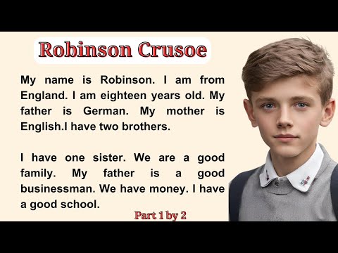 Robinson Crusoe Part One | Improve Your English ||Interesting Story ; Learn English Through Stories