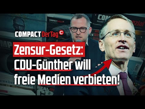 Censorship law: CDU politician Günther wants to ban free media!💥