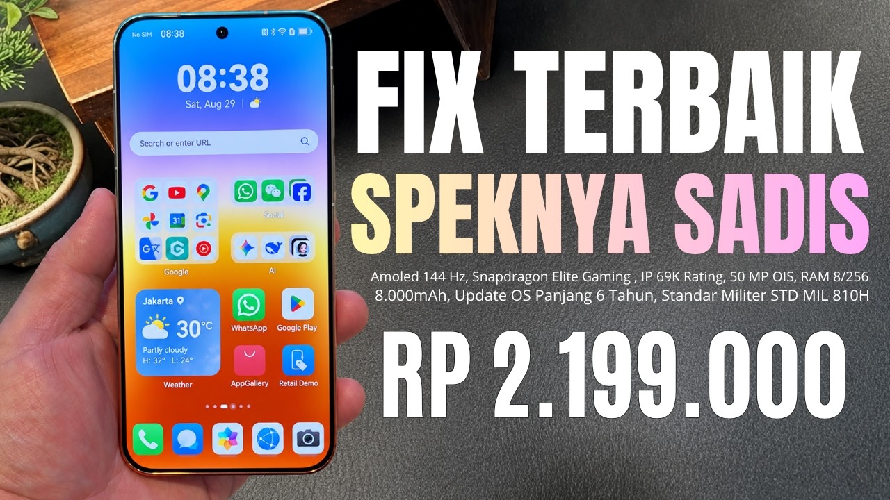 GAK ADA LAWAN‼️RAM 8/256 GB, 8.000 MAH - HP 2 JUTAAN TERBAIK DAN TERBARU AKHIR TAHUN 2026