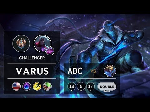 Varus ADC vs Ezreal - NA Challenger Patch 9.9