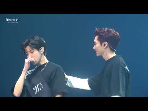 190413 뉴이스트 세뇨콘 앵콜 후 엔딩멘트 아론 직캠 : 민기달래는 형아