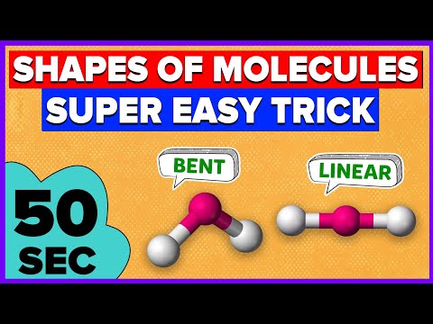 Trick to learn shapes of molecules | Geometry of molecules | VSEPR Theory