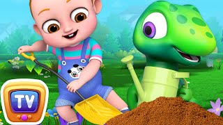 Gardening song - Baby Taku & Jumblikans Dinosaurs - ChuChuTV Toddler Learning Videos