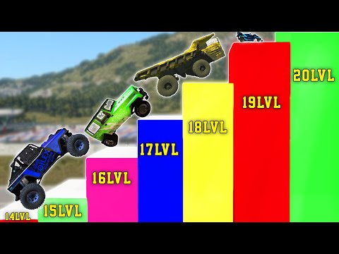 Cars Climb to Highest Level | BeamNG.drive