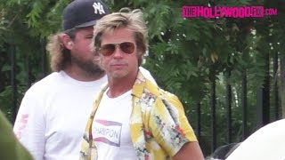 Brad Pitt & Quentin Tarantino Film 'Once Upon A Time In Hollywood' 10.13.18
