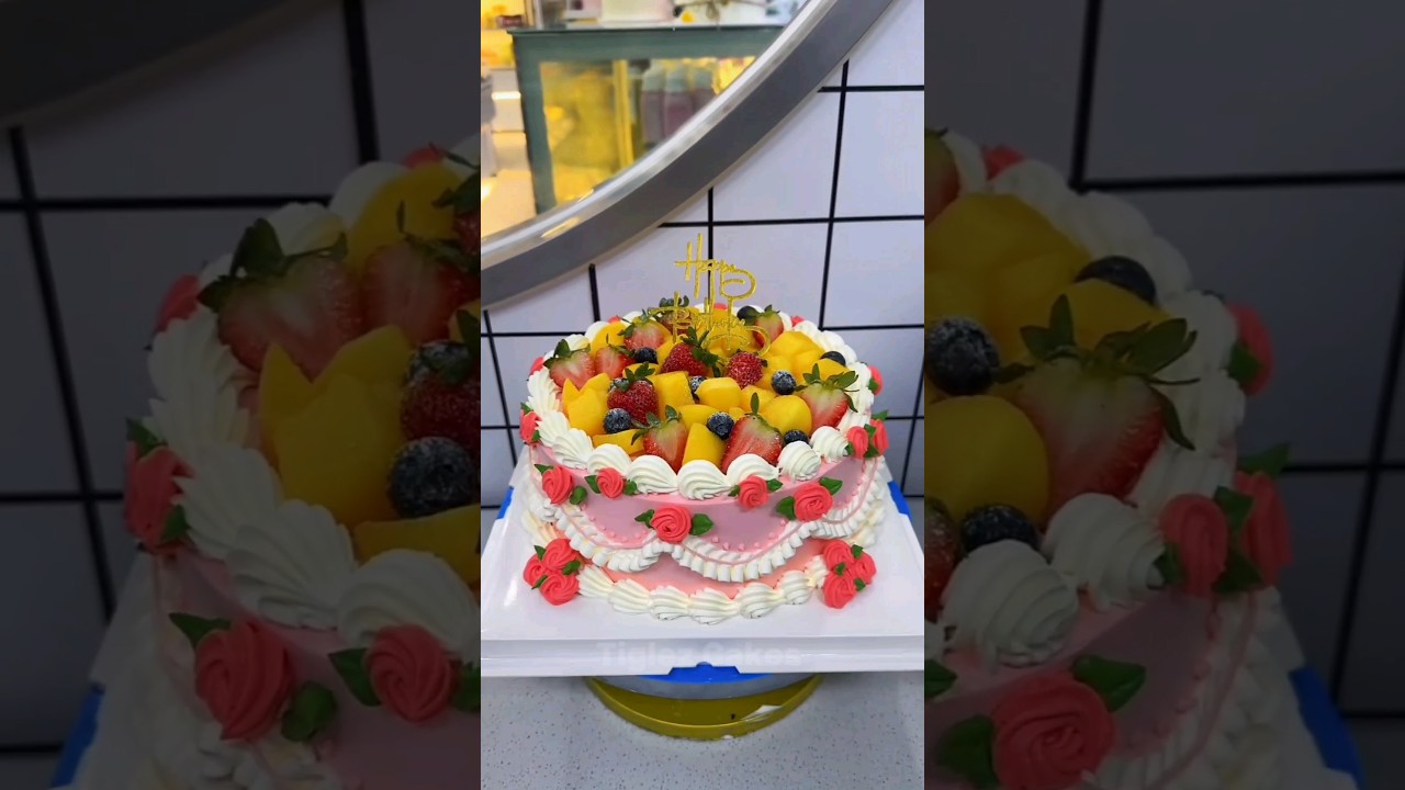 Retro Fruit Cake Making Tutorial #tiglezcakes