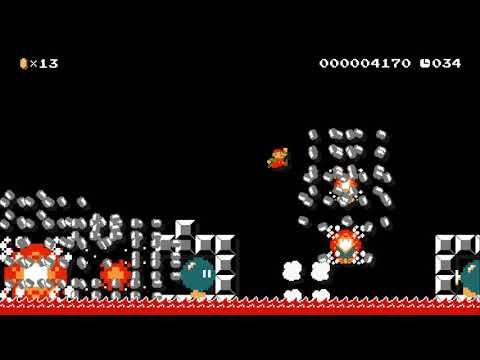 SUPER BOMB GALAXY 2 by King Spork - SUPER MARIO MAKER - NO COMMENTARY 1ax