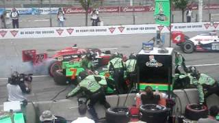 Danica Patrick Flies Into The Pit Stop