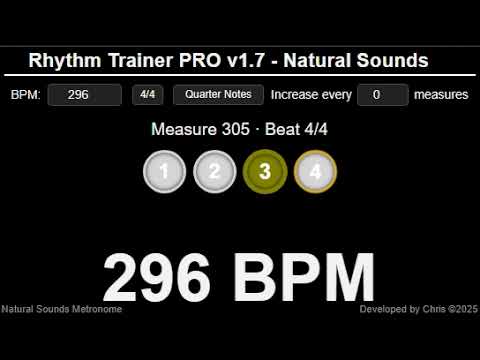 Metronome 296 BPM